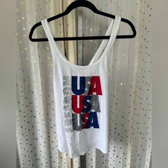 Under Armour UA Women's Freedom USA Olympic Criss Cross Open Back Running Tank S - Picture 5 of 9